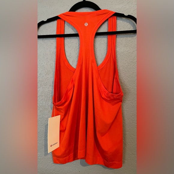 NWT Lululemon Swiftly Tech Racerback Tank Top 2.0 Race Size 12 Solar Orange - Picture 5 of 9